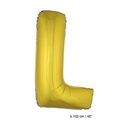 ballon lettre "l" en aluminium 1m or