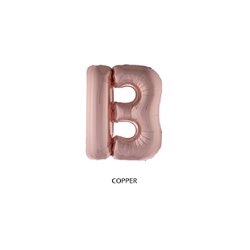 ballon lettre "b" en aluminium 1m cuivre