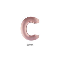 ballon lettre "c" en aluminium 1m cuivre