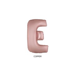 ballon lettre "e" en aluminium 1m cuivre