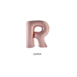 ballon lettre "r" en aluminium 1m cuivre