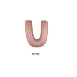 ballon lettre "u" en aluminium 1m cuivre