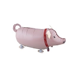 ballon aluminium mylar cochon 64x35cm