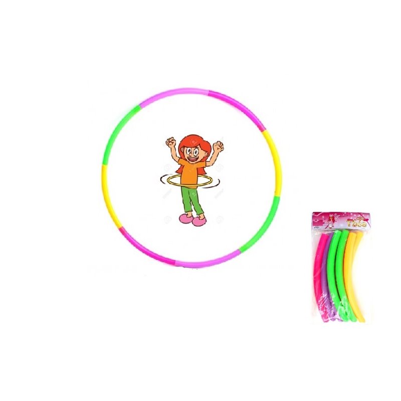 jeu de hulla-hoop démontable 8pcs 58cm