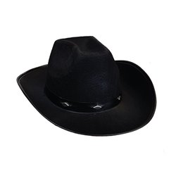 chapeau cowboy feutrine pour enfant noir