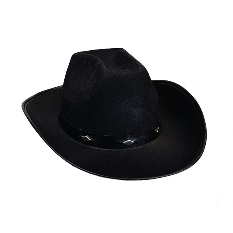 chapeau cowboy feutrine pour enfant noir