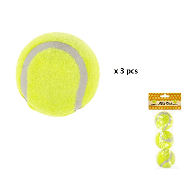 lot de 3 balles de tennis