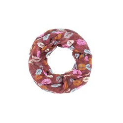 foulard tube motif lèvre rose/bleu/blanc