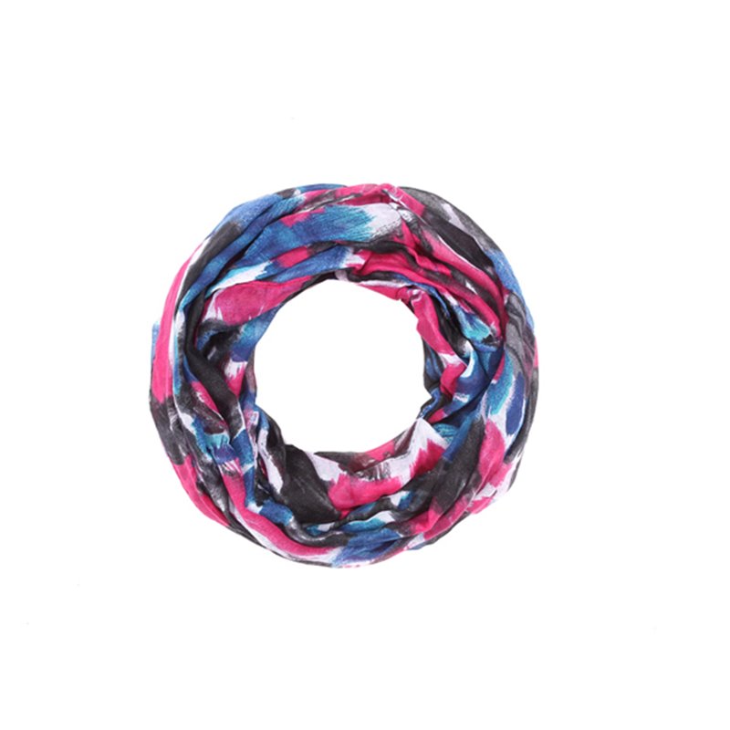 foulard tube couleur noir/bleu/rose