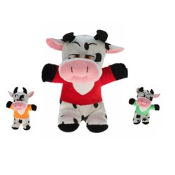 peluche vache avec motif coeur mix 20cm