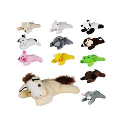 peluche animal du zoo mix 23cm