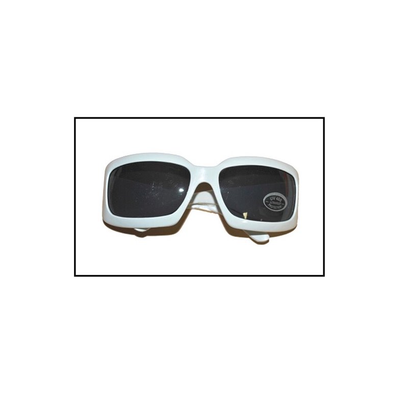 lunettes de soleil gag carré blanc