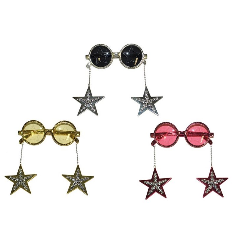 lunettes gag disco avec étoiles mix