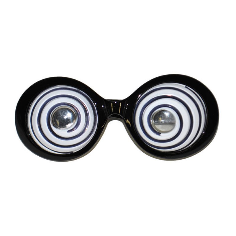 lunettes gag spirales noir