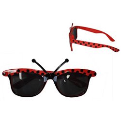 lunettes coccinelle rouge et noir