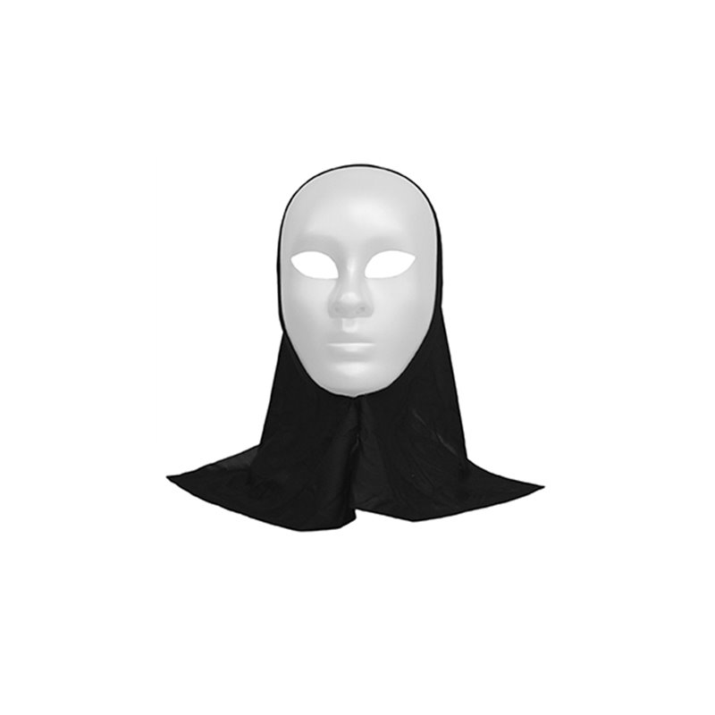 masque coque avec capuche blanc