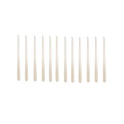 lot de 12 bougies blanches 25cm