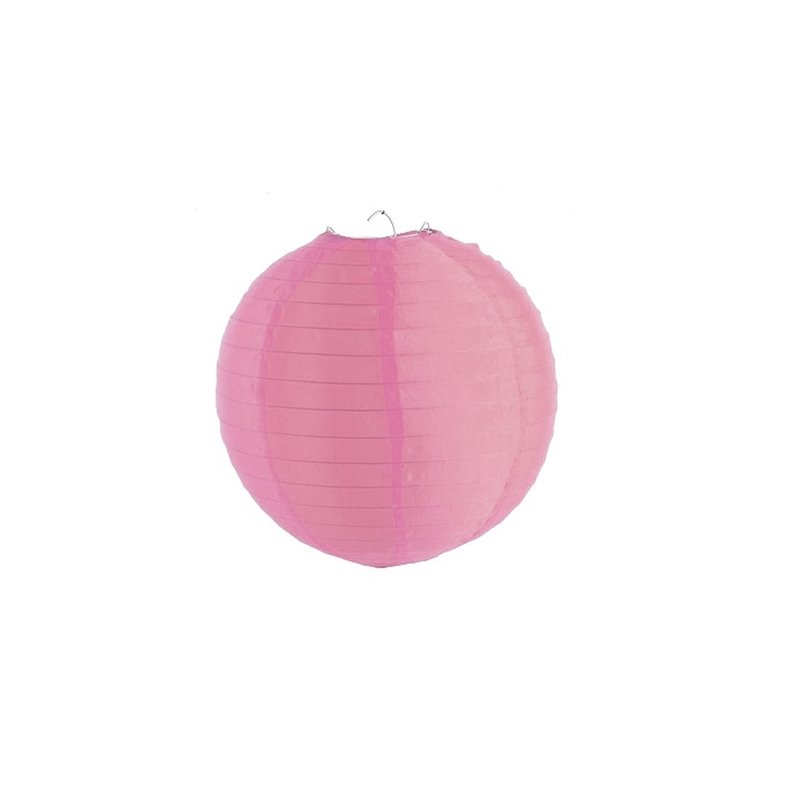 lampion avec porte bougie intérieur extérieur rose 30cm