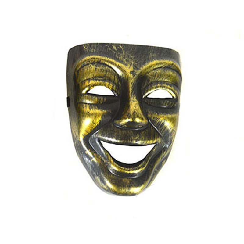 masque coque souriant métallisé dorÃ‰