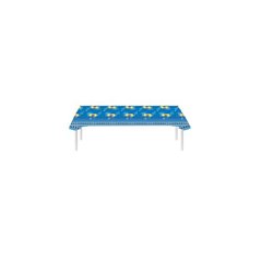 nappe en plastique bleu motif "bière" 2.7x1.36m