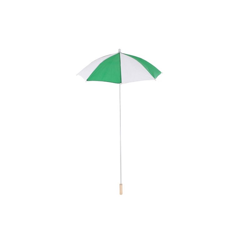 parapluie clown vert & blanc 1.05m