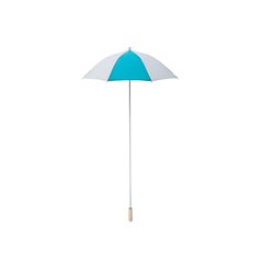 parapluie clown turquoise & blanc 1.05m