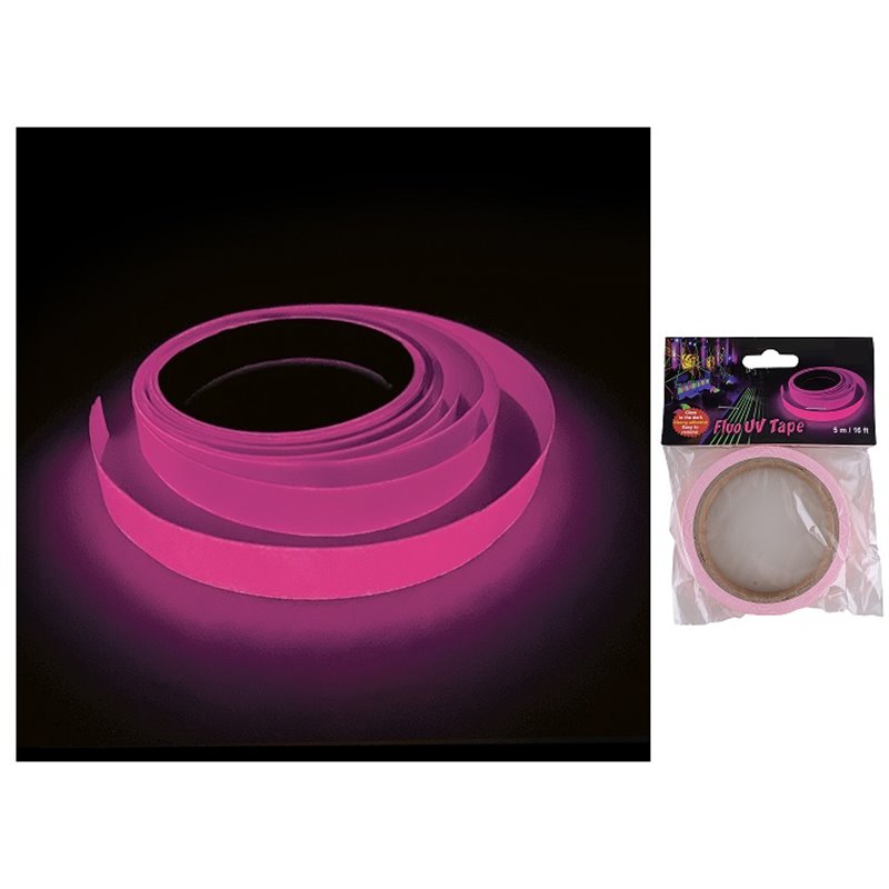 ruban adhésif fluo rose 5mx15mm