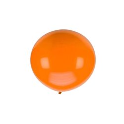 ballon rond géant orange pastel 1m