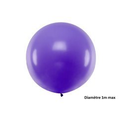 ballon rond géant lavande pastel 1m