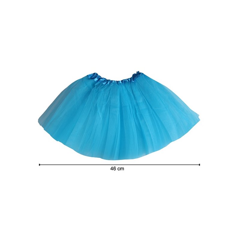 jupe en tulle tutu pour enfant bleu clair 46cm