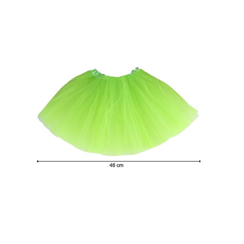 jupe en tulle tutu pour enfant vert 46cm