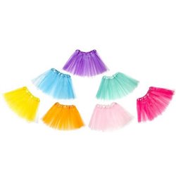 jupe tutu en tulle pastel enfant blanc 29cm