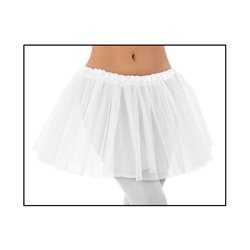 jupe en tulle tutu pour adulte blanc 30cm