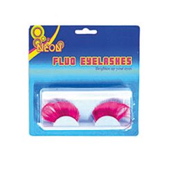 faux cils fluo néon pink fuchsia