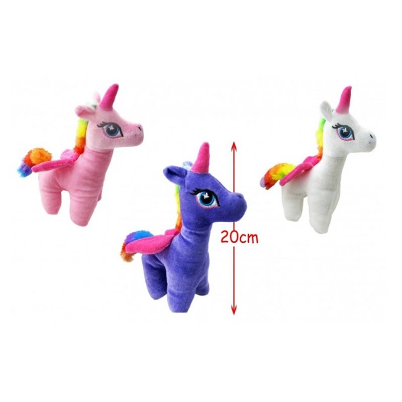 peluche licorne debout mix 20cm