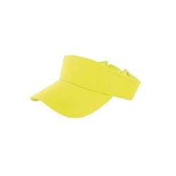 casquette visière fluo jaune