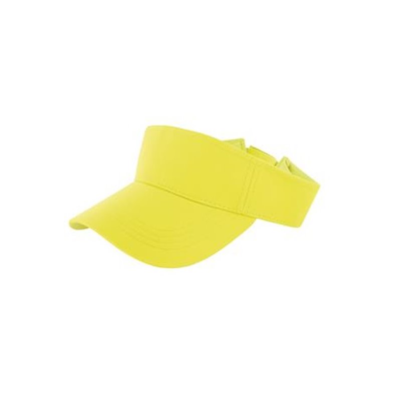 casquette visière fluo jaune