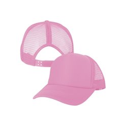 casquette baseball rose ajourée