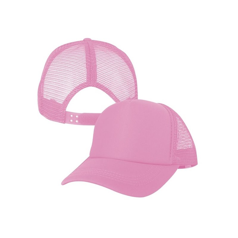 casquette baseball rose ajourée