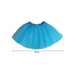 jupe en tulle tutu pour adulte bleu clair 60cm