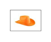 chapeau cowboy velours orange adulte