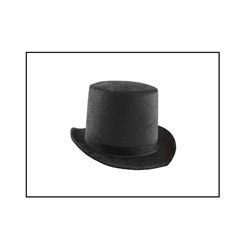 chapeau haut de forme velours noir 57cm