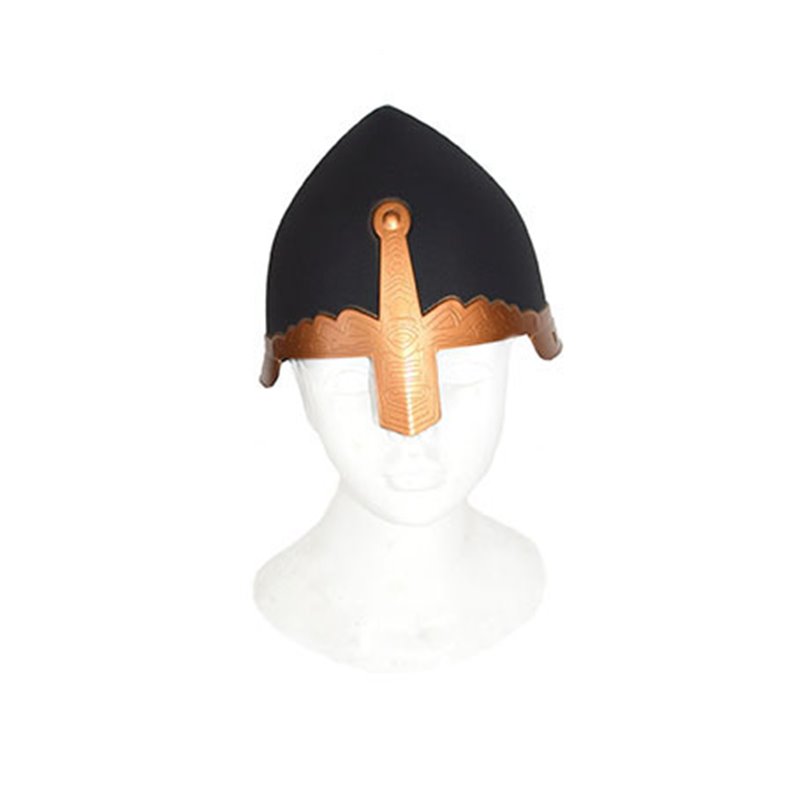 casque de chevalier avec protège nez noir