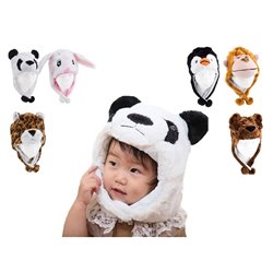 bonnet peluche animaux enfant mix