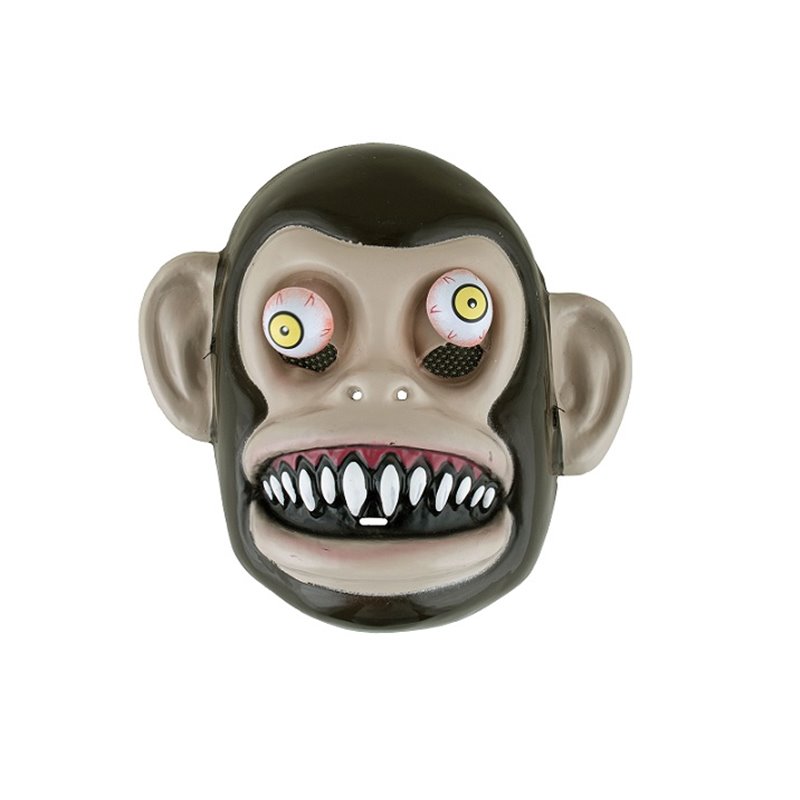 masque coque de singe démoniaque avec yeux mobiles