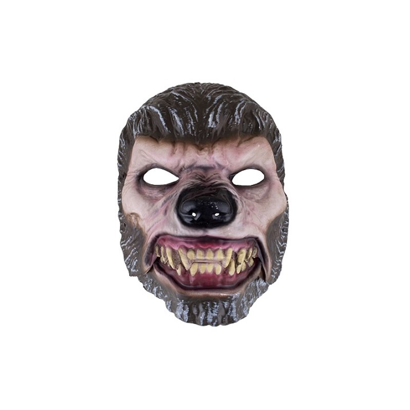 masque coque de loup-garou avec machoire articulée