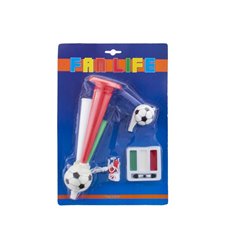 set supporter italie vert blanc rouge 3pcs