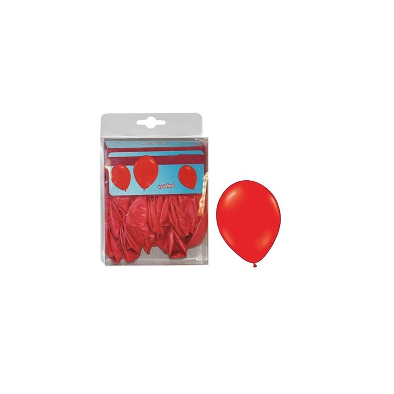 lot de 40 ballons latex opaques rouge 25cm