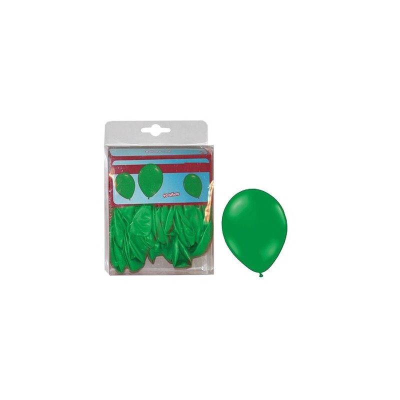 lot de 40 ballons latex opaques vert 25cm