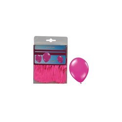 lot de 40 ballons latex opaques rose 25cm